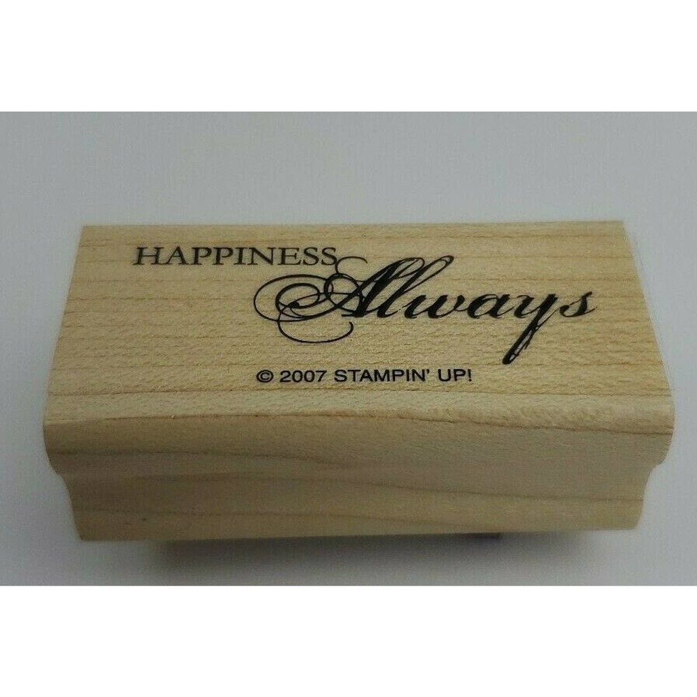 Stampin' Up! Happiness Always 2007 Rubber Stamp 2"